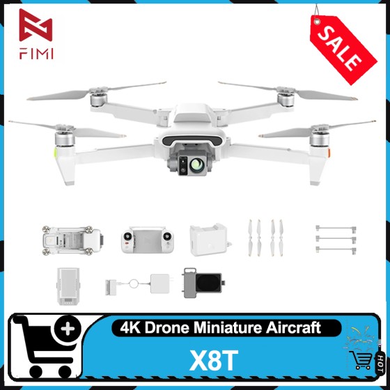 FIMI X8T 20KM Video Transmission 4k HDR Drone Thermal Infrared Lens Triple Camera Gimbal AI Super Night Video GPS Quadcopter
