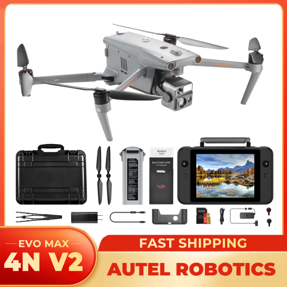 Autel Robotics EVO MAX 4N V2 Professional Drones Starlight Night-Vision/ Wide/ Thermal/ Laser 4 Cameras in One UAVAI A-mesh
