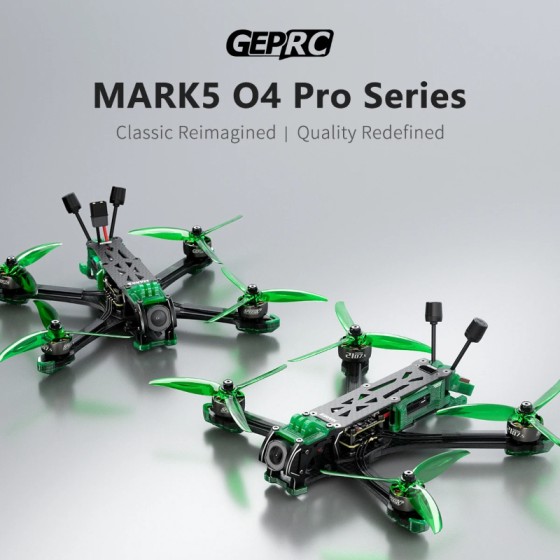 GEPRC MARK5 O4 Pro 5inch FPV Drone Freestyle Quadcopter (Wide X / DC) - F722 50A O4 Air Unit Pro 2107.5 1960KV 6S LiPo