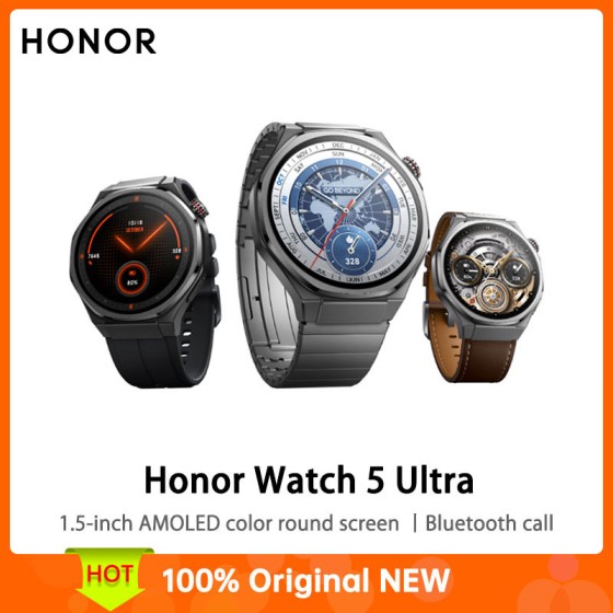 Honor Watch 5 Ultra Chinese version Smart sports watch Sapphire glass Titanium alloy body Heart health protection