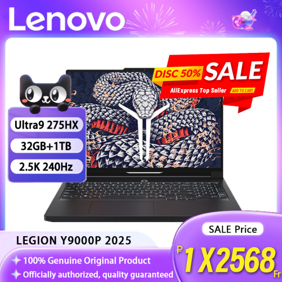 Lenovo LEGION Y9000P 2025 Ultra9 275HX RTX 5060/RTX 5070 8G 32GB 1TB 16inch 2.5K 240Hz Screen