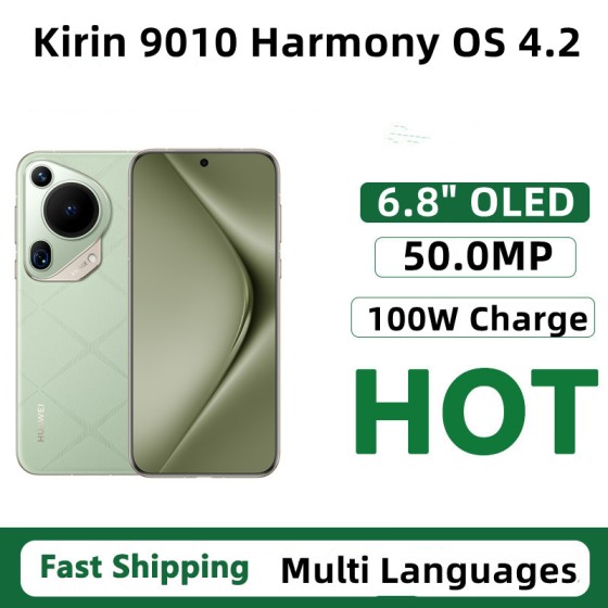 Original HuaWei Pura 70 Ultra Mobile Phone Harmony OS 4.2 IP68 Waterproof 6.8" OLED Kirin 910 OTA 50.0MP Camera 100W Charge