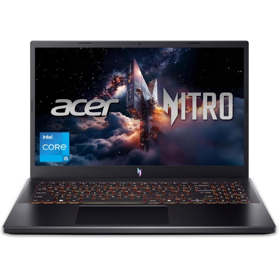 acer Nitro V Gaming Laptop | Intel Core i5-13420H Processor | NVIDIA GeForce RTX 4050 Laptop GPU | 15.6" FHD IPS 165Hz Display | 8GB DDR5 | 512GB Gen 4 SSD | Wi-Fi 6 | Backlit KB |